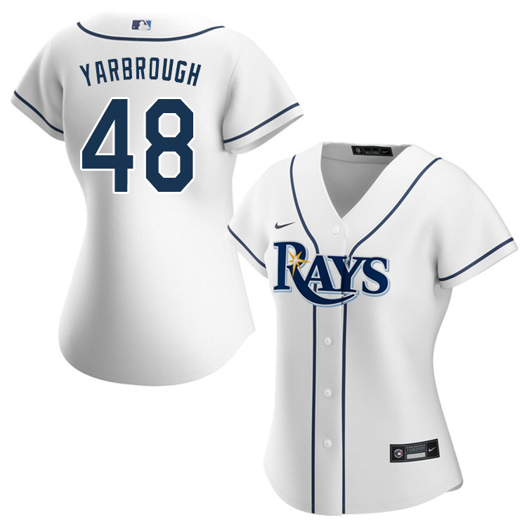 Nike Women #48 Ryan Yarbrough Tampa Bay Rays Baseball Jerseys Sale-White